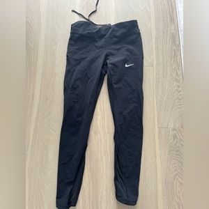 nike drawstring running leggings